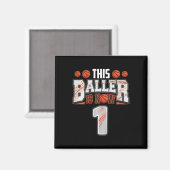 Kinder Bysketbyll Player 1 Jahre alter Junge Byske Magnet (Vorderseite/Rückseite)