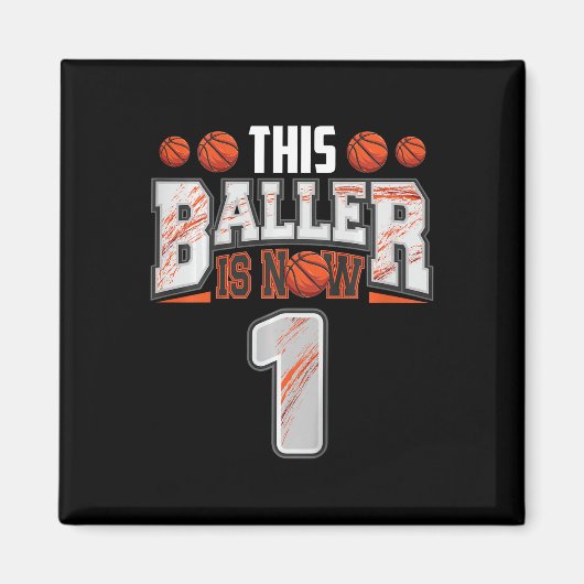 Kinder Bysketbyll Player 1 Jahre alter Junge Byske Magnet (Vorne)