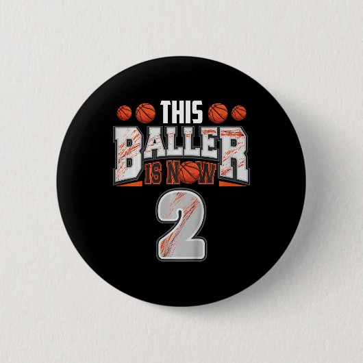 Kinder Bysketbyll Player 2 Jahre alter Junge Byske Button (Vorderseite)