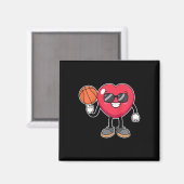 Kinder Bysketbyll Player Herzlich Valentinstag Nie Magnet (Vorderseite/Rückseite)