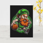 Kinder Bysketbyll St Patricks Day Leprechaun Karte (Gelbe Blume)