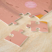 Kinder Cabybaras und Herzen Puzzle (Seite)