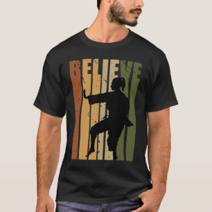Kinder Camouflage Retro Karate Motivationsglauben T-Shirt