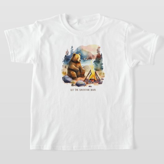 Kinder Camping T - Shirt (Ablage )