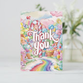 Kinder Candyland danke Karte (Stehend Vorderseite)