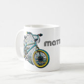 Kinder Cartoon Bike BMX. Abenteuerjunge Kaffeetasse (Vorderseite Links)