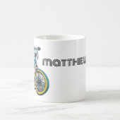 Kinder Cartoon Bike BMX. Abenteuerjunge Kaffeetasse (Mittel)