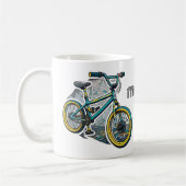Kinder Cartoon Bike BMX. Abenteuerjunge Kaffeetasse (Links)