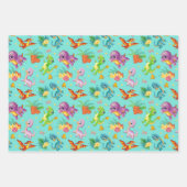 Kinder Cartoon Geschenkpapier Set (Vorderseite 2)