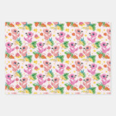 Kinder Cartoon Geschenkpapier Set (Vorderseite)