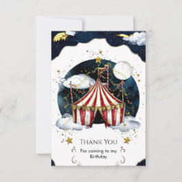 Kinder Celestial Circus Geburtstag Dankeskarte