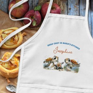 Kinder-Chef-Meeres-Schildkröten-Personalized Kinderschürze