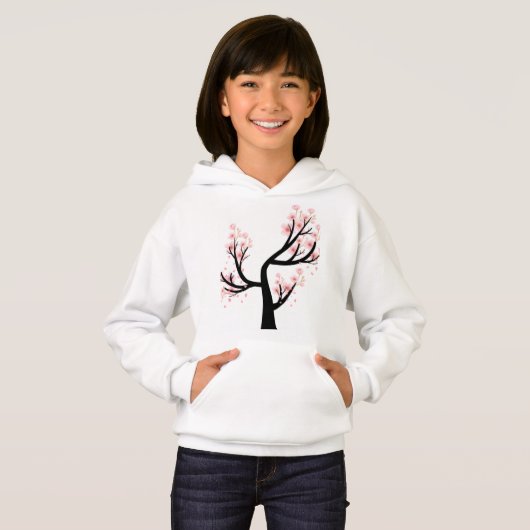 Kinder Cherry Blossom Tree Pullover Hoodie (Vorne ganz)
