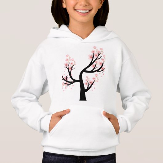 Kinder Cherry Blossom Tree Pullover Hoodie (Vorderseite)