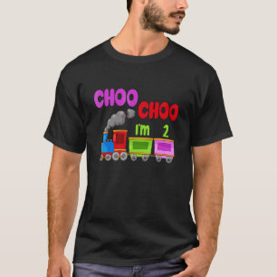 Kinder Choo Zug 2. Geburtstag T-Shirt