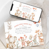 Kinder Circus ThemenGeburtstagsparty Einladung