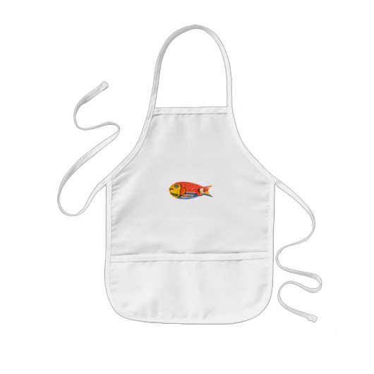 KINDER COOKING SCHÜRZE KLEINES FISCHDESIGN (Vorne)