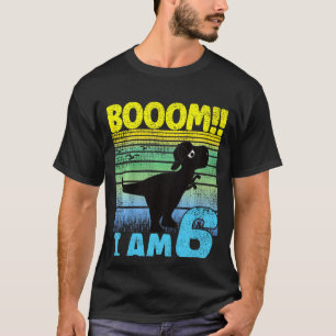 Kinder Cool Dino Geburtstag 6 Jahre alt Geburtstag T-Shirt