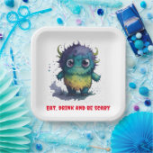 Kinder Cool Halloween Themed Pappteller (Party)