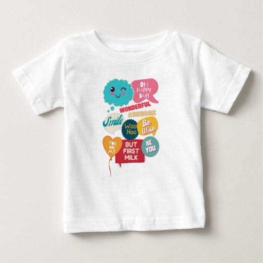 Kinder Cool Niedliche lustige Motivierend Redewend Baby T-shirt (Vorderseite)
