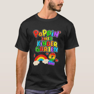 Kinder Cool Poppin' in Kindergarten 2 Niedlicher R T-Shirt