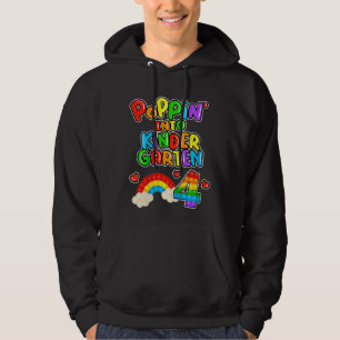 Kinder Cool Poppin' in Kindergarten 4 Niedlicher R Hoodie