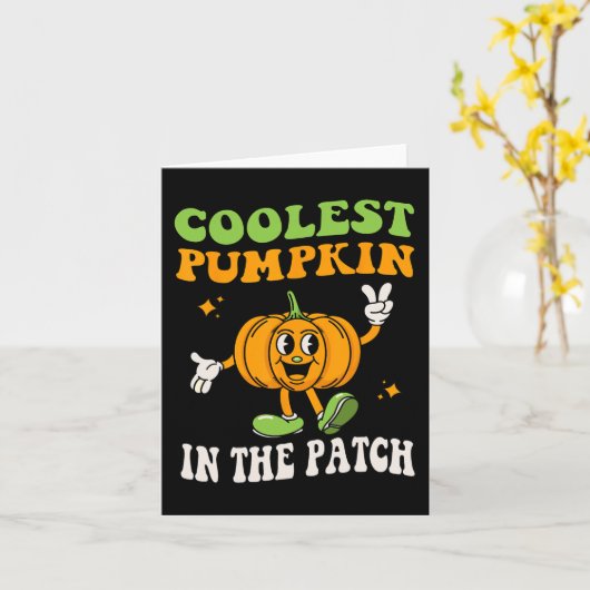 Kinder Cooler Kürbis in der Patchhalbluppe Karte (Gelbe Blume)