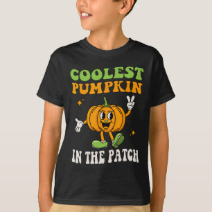 Kinder Cooler Kürbis in der Patchhalbluppe T-Shirt