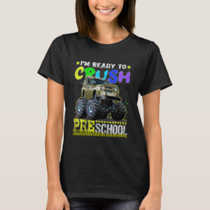 Kinder Cooler Monster-Truck-Vorschulkinder zurück T-Shirt