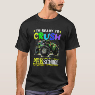 Kinder Cooler Monster-Truck-Vorschulkinder zurück  T-Shirt