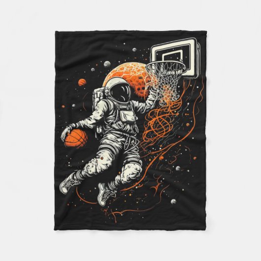 Kinder Cooler Raum Bysketbyll mit Astronaut Fleecedecke (Vorderseite)