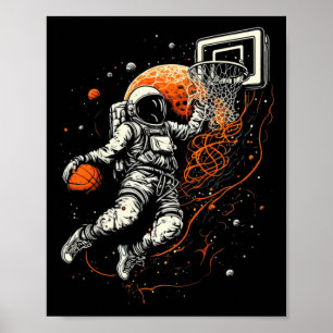 Kinder Cooler Raum Bysketbyll mit Astronaut Poster