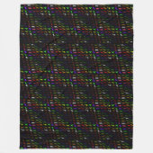 Kinder cooler Regenbogen bunt niedlicher Dinosauri Fleecedecke (Vorderseite)