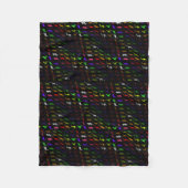 Kinder cooler Regenbogen bunt niedlicher Dinosauri Fleecedecke (Vorderseite)