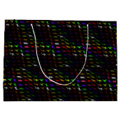 Kinder cooler Regenbogen bunt niedlicher Dinosauri Große Geschenktüte (Rückseite)