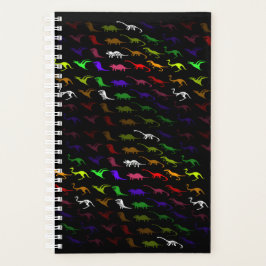 Kinder cooler Regenbogen bunt niedlicher Dinosauri Planer