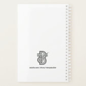 Kinder cooler Regenbogen bunt niedlicher Dinosauri Planer (Rückseite)