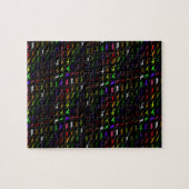 Kinder cooler Regenbogen bunt niedlicher Dinosauri Puzzle (Horizontal)