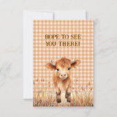 Kinder Cowboy Geburtstagsparty Einladung (Rückseite)