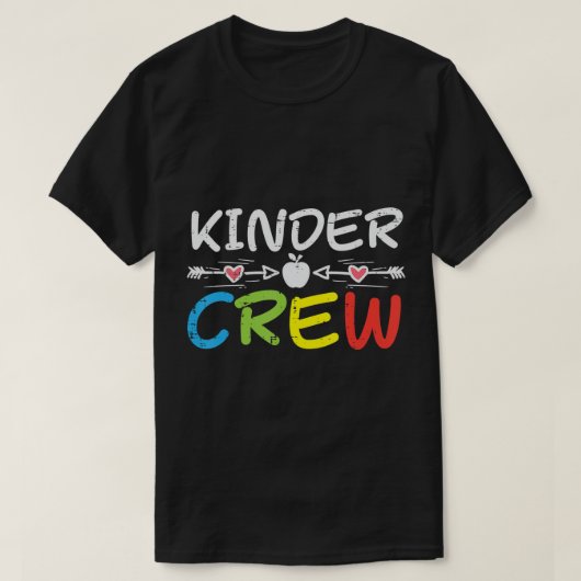 Kinder-Crew Erster Tag Kindergarten Kindermädchen T-Shirt (Design vorne)