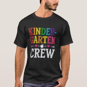 Kinder Crew Lustiger Kindergarten-Lehrer 1. Schult T-Shirt