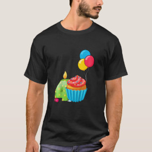 Kinder Cupcake 4. Geburtstag 4. 4. Lebensjahr T-Shirt