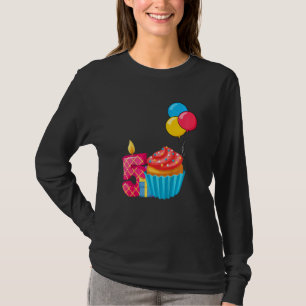 Kinder Cupcake 5. Geburtstag 5. 5. Lebensjahr T-Shirt