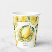 Kinder Custom Lemon Birthday Pappbecher (Vorderseite)