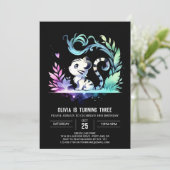 Kinder Custom Tiger Geburtstag Einladung (Stehend Vorderseite)