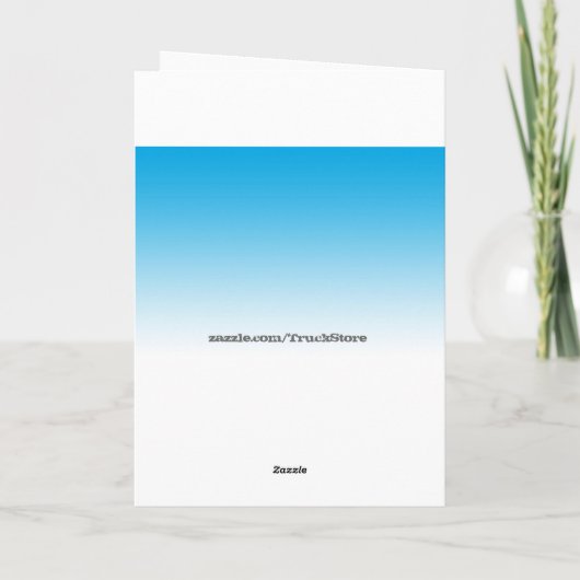 Kinder Custom Yellow Digger Grabbagger Happy Birth Karte (Rückseite)