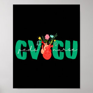 Kinder-CVICU-Krankenpfleger Kardiovaskuläre Intens Poster
