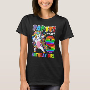 Kinder Dabbing Einhorn 8 Jahre Alte Geschenke 8. G T-Shirt