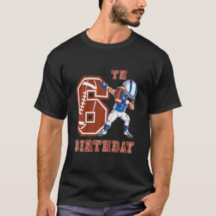 Kinder Dabbing Fußball Junge 6. Geburtstag 6 6. T-Shirt