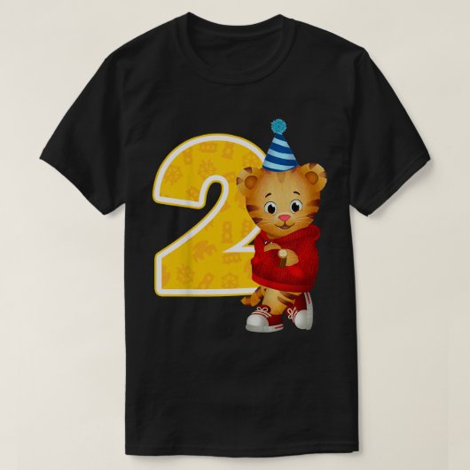 Kinder Daniel Tigers Nachbarschaft Mein 2. Geburts T-Shirt (Design vorne)